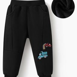 Kookie Kids Full Length Lounge Pant with Vehicle Print - Black-image-33
