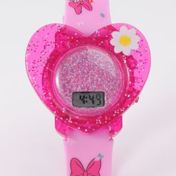 babyhug disney Babyhug Digital Watch Heart Shaped with Daisy Duck Print - Pink-picture-38