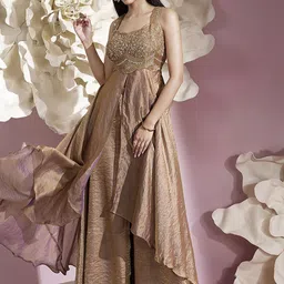 QUNIC Embroidered Tunic With Palazzo Co-Ords-picture-20