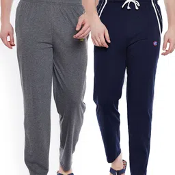 VIMAL Men Pack of 2 Solid Cotton Lounge Pants-image-70