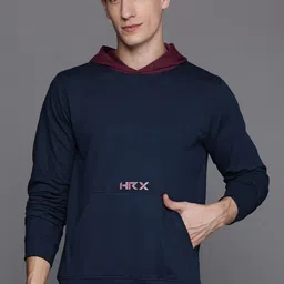 HRX by Hrithik Roshan Printed Detail Hooded Sweatshirt-picture-26