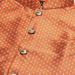 SOJANYA Men Woven Design Nehru Jacket image 3