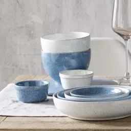 DENBY Studio Blue White Stoneware Chalk Ramekin (170 ml) - Set of 1-39