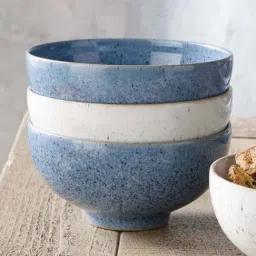 DENBY Studio Blue Stoneware Flint Rice Bowl (480 ml) - Set of 1-48