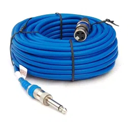 Pearl Microphone Cable 15 m | Metal XLR Female (3 Pin) to Metal P38 Jack (6.35 mm) (Blue)-32
