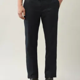 Arrow Blue Polyester Slim Fit Checks Formal Trousers-picture-27