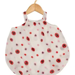 Creative Kid'S Girls White Regular Fit Printed Dress-image-91