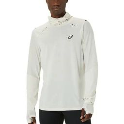 Asics White Slim Fit Sports Hoodie-image-82