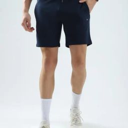 Monte Carlo Navy Blue Regular Fit Shorts-image-77