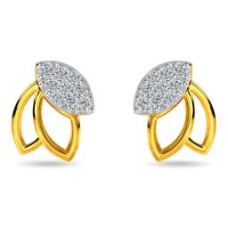 Kisna Diamond & Gold Jewellery 14k (585) Gold Josie Diamond Earring-picture-3