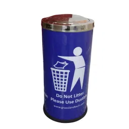 Grassland Swing Lid Dustbin Stainless Steel 62 L Size 14x28 inch, 100406 SB-1428-picture-18