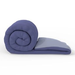 Bianca Ultra Soft Grape & Lavender 152 TC Micro Fabric Double Reversible Comforter For All Weather image 4