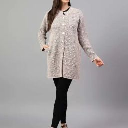 Cantabil Pink Self Design Cardigan-image-50