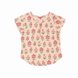 BIBA Girls Beige Floral Print Top-image-47