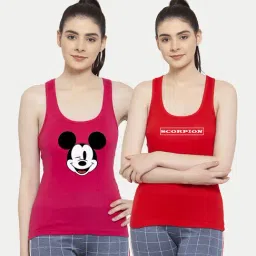 Friskers Multicolor Printed Camisole (Pack Of 2)-picture-21