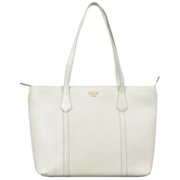 Eske Vanessa White Solid Medium Shoulder Handbag-image-25