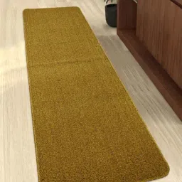 Saral Home Mustard Polypropylene Anti-Slip Runner - Set of 1-image-41