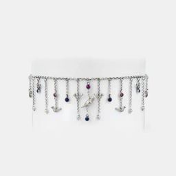 Shaya 925 Silver Sudo Motif Oxidised Choker for Women-image-10