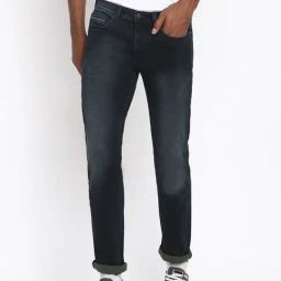 Lee Black Tailored Fit Lightly Washed Jeans-image-14