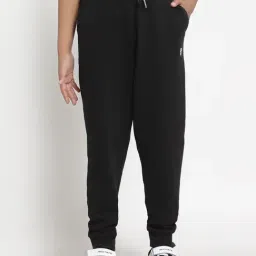 Red Tape Kids Black Mid Rise Joggers-image-69