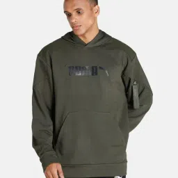 Puma Dark Olive Hooded Sweatshirt-image-81
