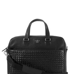 Eske Black Woven Large Messenger Bag-image-18