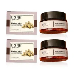 Richfeel Multani Mitti Clarifying Mud Pack - Pack of 2-image-2