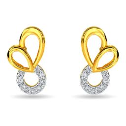 Kisna Diamond & Gold Jewellery 18k (750) Gold Eloise Diamond Earring-picture-48