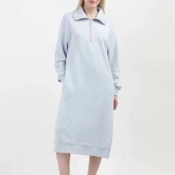 TOMMY HILFIGER Blue Cotton A-Line Dress-picture-24