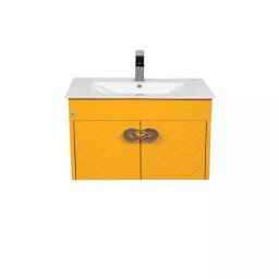 DAZZLE 610x470x450 mm PU Finish Wall Based Vanities Yellow Sunshine, P-1860-Z-image-27
