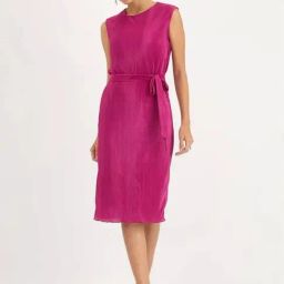 SALT Attire Pink Valeria Shift Dress-19
