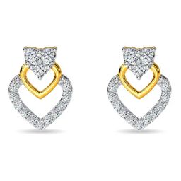 Kisna Diamond & Gold Jewellery 14k (585) Gold Samara Diamond Earring-image-44