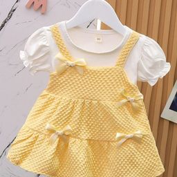 YK Floral Checked A-Line Dress-26