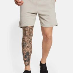 Octave Sand Cotton Regular Fit Shorts-picture-17