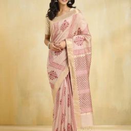 Fabindia Cinnamon Printed Saree-picture-38