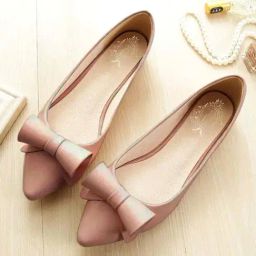 Shoetopia Kids Peach Flat Ballets-image-6