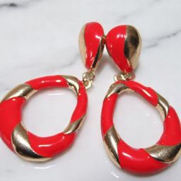 Jolly Faces Oval Shaped Drop Earrings image 3