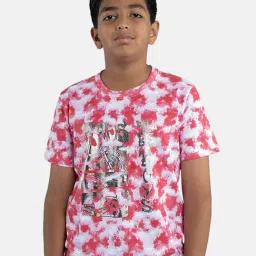 Kiddopanti Kids Red Printed T-Shirt-image-52