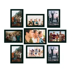 ecraftindia Memory Wall Collage Photo Frame - Set of 9 Photo Frames for 8 Photos of 4'x6', 1 Photos of 5'x7' image 3