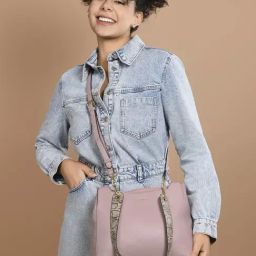 Accessorize London Pink Solid Handbag-26