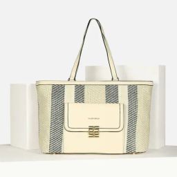 Allen Solly Beige Woven Tote-59