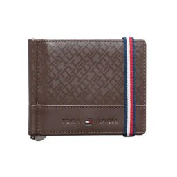 Tommy Hilfiger Brown Braemar Leather Printed Money Clip-image-89