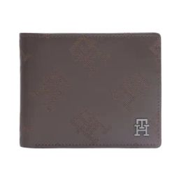Tommy Hilfiger Brown Rhodes Leather Textured Wallet-picture-12