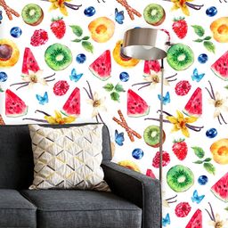 ArtzFolio Printed UV-Resistant Anti-Bacterial Watercolor Tropical FruitsPeel & Stick Wallpaper-image-26