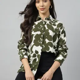 Hancock Cream Viscose Floral Casual Shirt-image-43