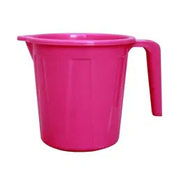 GENERIC Plastic Mug 800 ml Capacity, Pink (Pack of 6 Pcs)-0