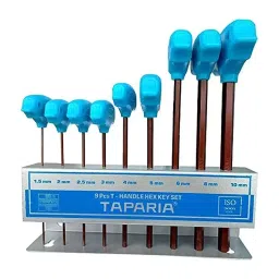 Taparia T - Handle Ball Point Allen Keys, TKBXM 9 (Set of 9 Pcs)-0