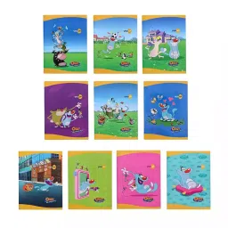 Youva Note Book Regular Size Soft Bound Assorted Design 15.5 x 18.8 cm 172 Page Unruled 23140, (Pack of 10)-9