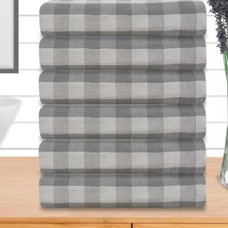 Aura Grey 5 Cotton 210 GSM Bath Towel-image-25