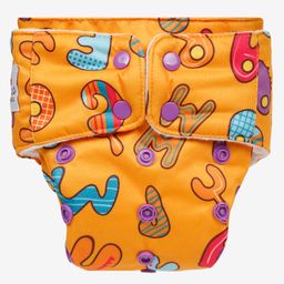 Mylo Baby Freesize Adjustable Cloth Diapers with 1 Free Insert Oeko Tex Certified  ABC Print - Multicolour-15